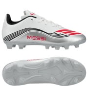 adidas F50 Messi Club FxG Prestig10 - Hvid/Rød/Sølv Børn