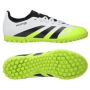 adidas Predator Club TF Radiant Blaze - Hvid/Sort/Grøn Børn