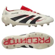 adidas Predator Elite AG Champagne - Hvid/Sort/Rød