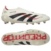 adidas Predator Elite Laceless AG Champagne - Hvid/Sort/Rød