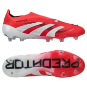 adidas Predator Elite Laceless FG Pure Victory - Rød/Hvid/So