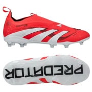 adidas Predator Elite Laceless FG Pure Victory - Rød/Hvid/So