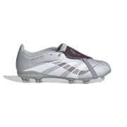 adidas Predator League Fold-over Tongue FG/AG Jude Bellingham Chrome Dream - Sølv/Bordeaux/Bordeaux Børn LIMITED EDITION