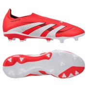 adidas Predator League Laceless FG/AG Pure Victory - Rød/Hvi