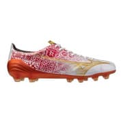 Mizuno Alpha Made in Japan FG/AG Sergio Ramos 4 Vol. lll - Hvid/Guld/Rød LIMITED EDITION