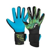Reusch Målmandshandske Pure Contact Aqua - Sort/Lime grøn/Bl