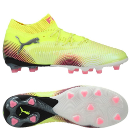 PUMA Future 8 Ultimate AG Audacity - Gul/PUMA Sort/Pink