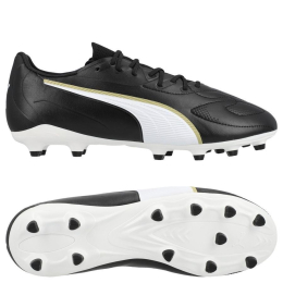 PUMA King 20 Match FG/AG Eclipse - PUMA Sort/PUMA Hvid/Guld 