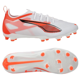 PUMA Ultra 5 Pro FG/AG Unlimited - PUMA Hvid/PUMA Sort/Rød B