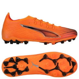 PUMA Ultra 6 Ultimate MG Hot Pursuit - Orange/PUMA Sort/Rød